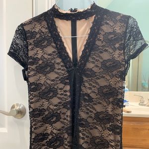 Express Lace Layer Top